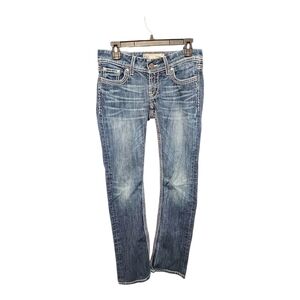 Buckle BKE Y2K jeans womens 28 Long  stella low rise Slim bootcut denim Mcbling